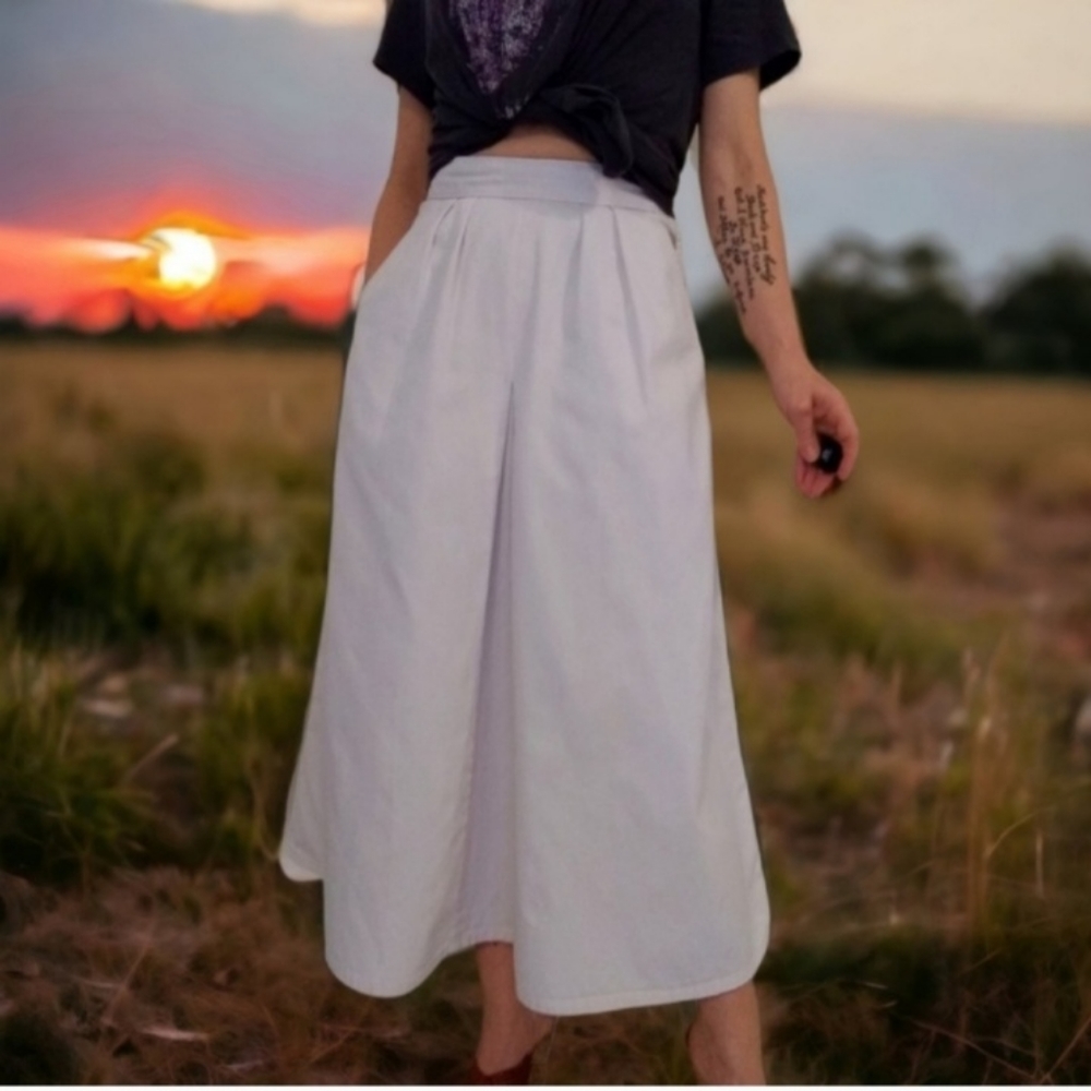 Vtg CK Pale Pink Denim Skirt - Picture 4 of 16